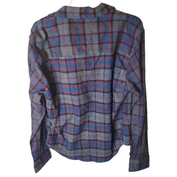Eighth Avenue Plaid Flannel Button Down Shirt, NWT, Large - Picture 3 of 6